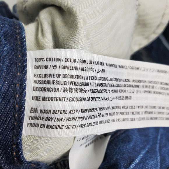 Abercrombie Jeans Womens 4 Annie Girlfriend Embroidered Floral Distressed - Picture 10 of 11